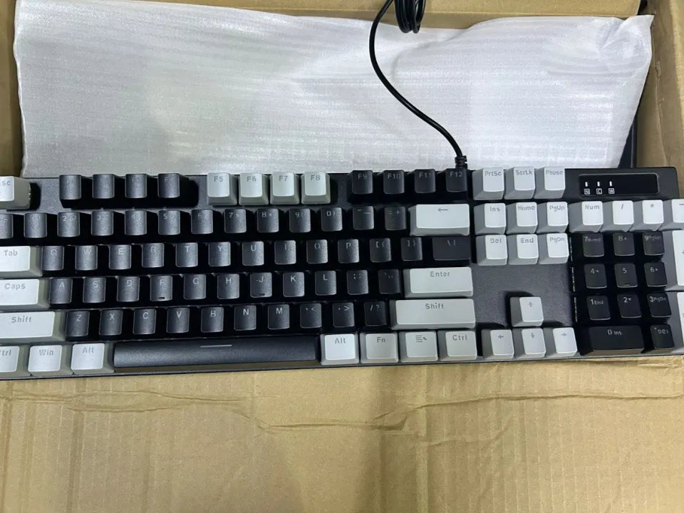 ZK150 Professional Mechanical Wired Gaming Keyboard – True Mechanical Switches with RGB Backlighting