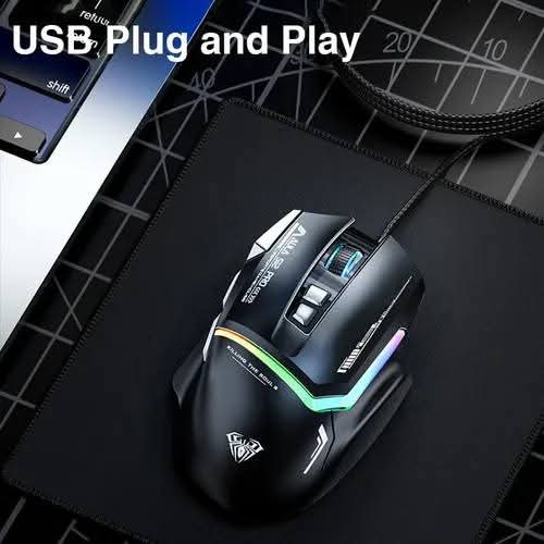 AULA S12 PRO WIRED GAMING MOUSE 8 PROGRAMMABLE BUTTONS