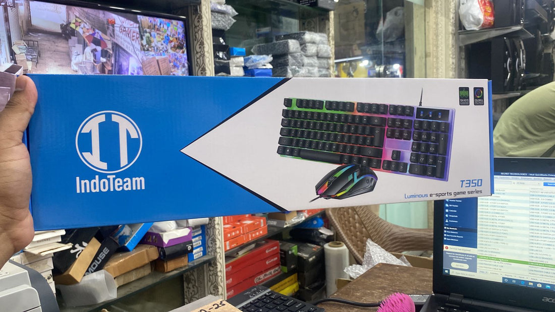 RGB Gaming Keyboard & Mouse Combo - Rainbow Backlit