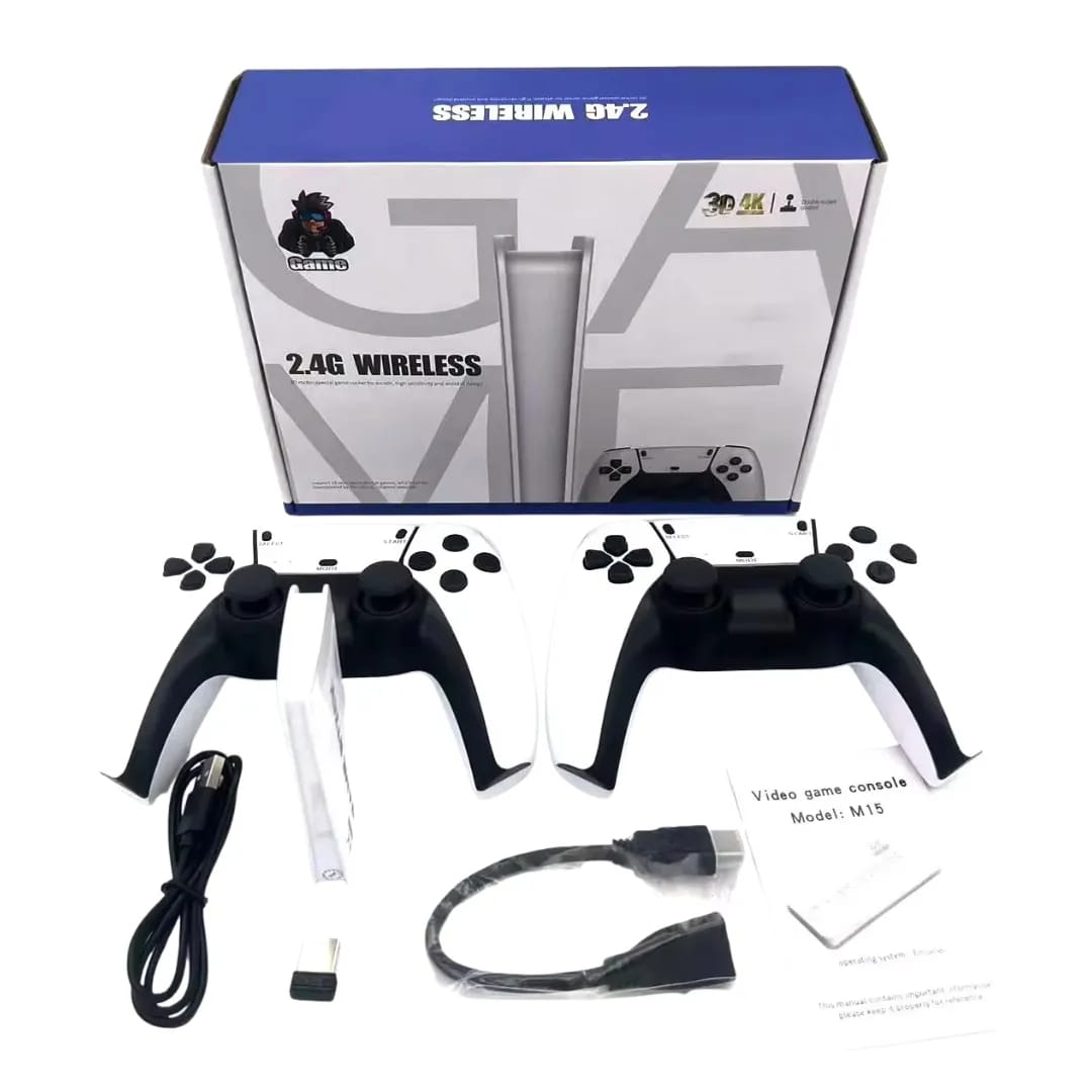 M15 Game Stick Pro 4K Console  Dual 2.4G Wireless Controllers